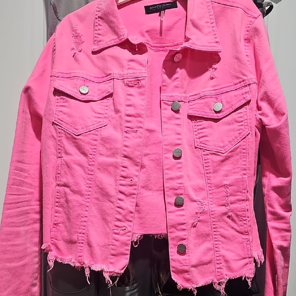 Pink Jean Jacket - Picture 2 of 6